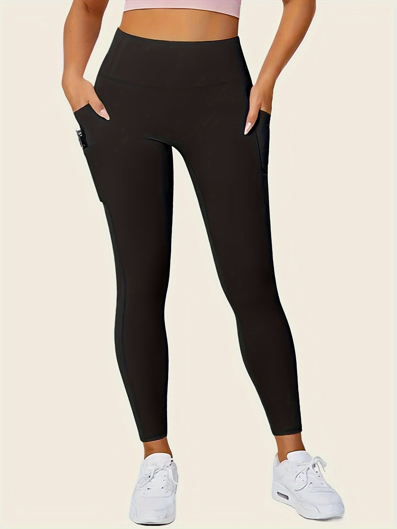 Butt-Lifting High-Waisted Seamless Leggings - Sculpting, Smoothing, and Lifting Shapewear with Phone Pockets and Four-Way Stretch Fabric - Women's Underwear and Shapewear for Comfort and Confidence