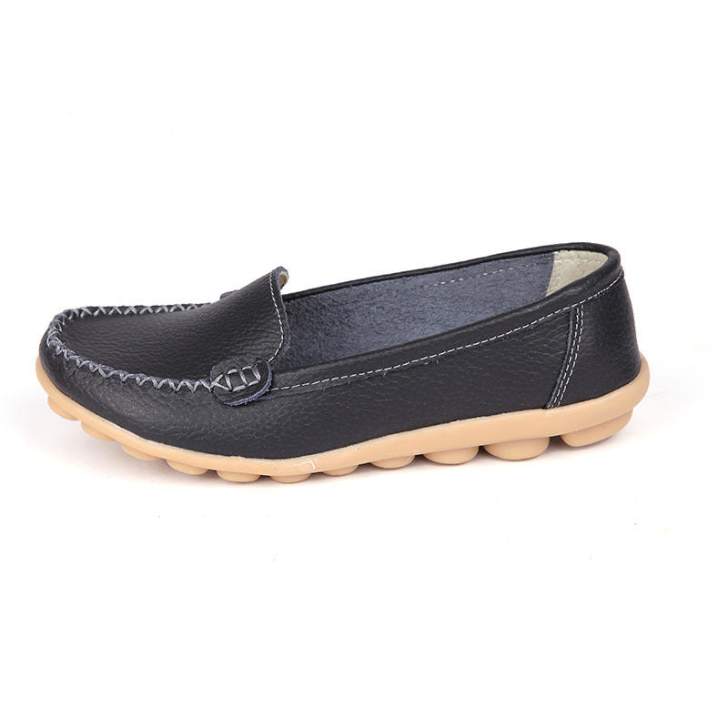 Cozy Comfort Round Toe Loafers - Soft, Lightweight, Slip-on Design
