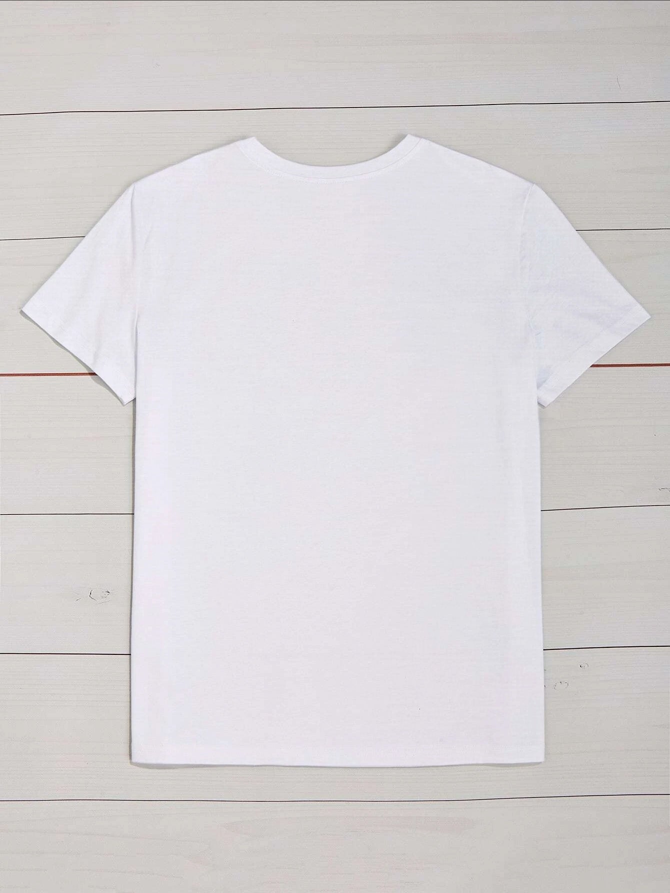 Letter Print Crew Neck T-Shirt, Casual Short Sleeve T-Shirt For Spring & Summer, Women's Clothing