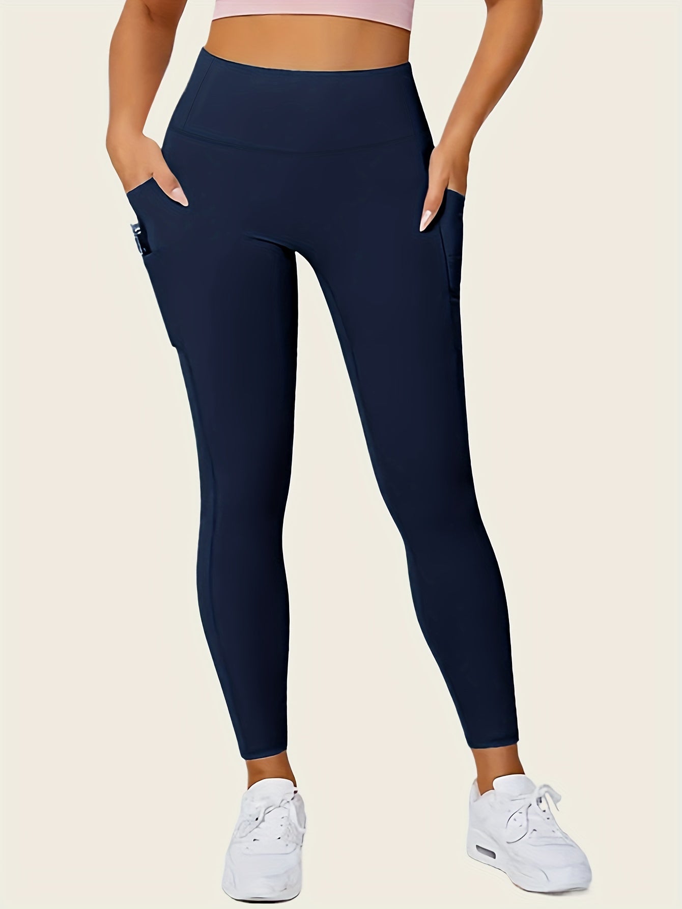 Butt-Lifting High-Waisted Seamless Leggings - Sculpting, Smoothing, and Lifting Shapewear with Phone Pockets and Four-Way Stretch Fabric - Women's Underwear and Shapewear for Comfort and Confidence