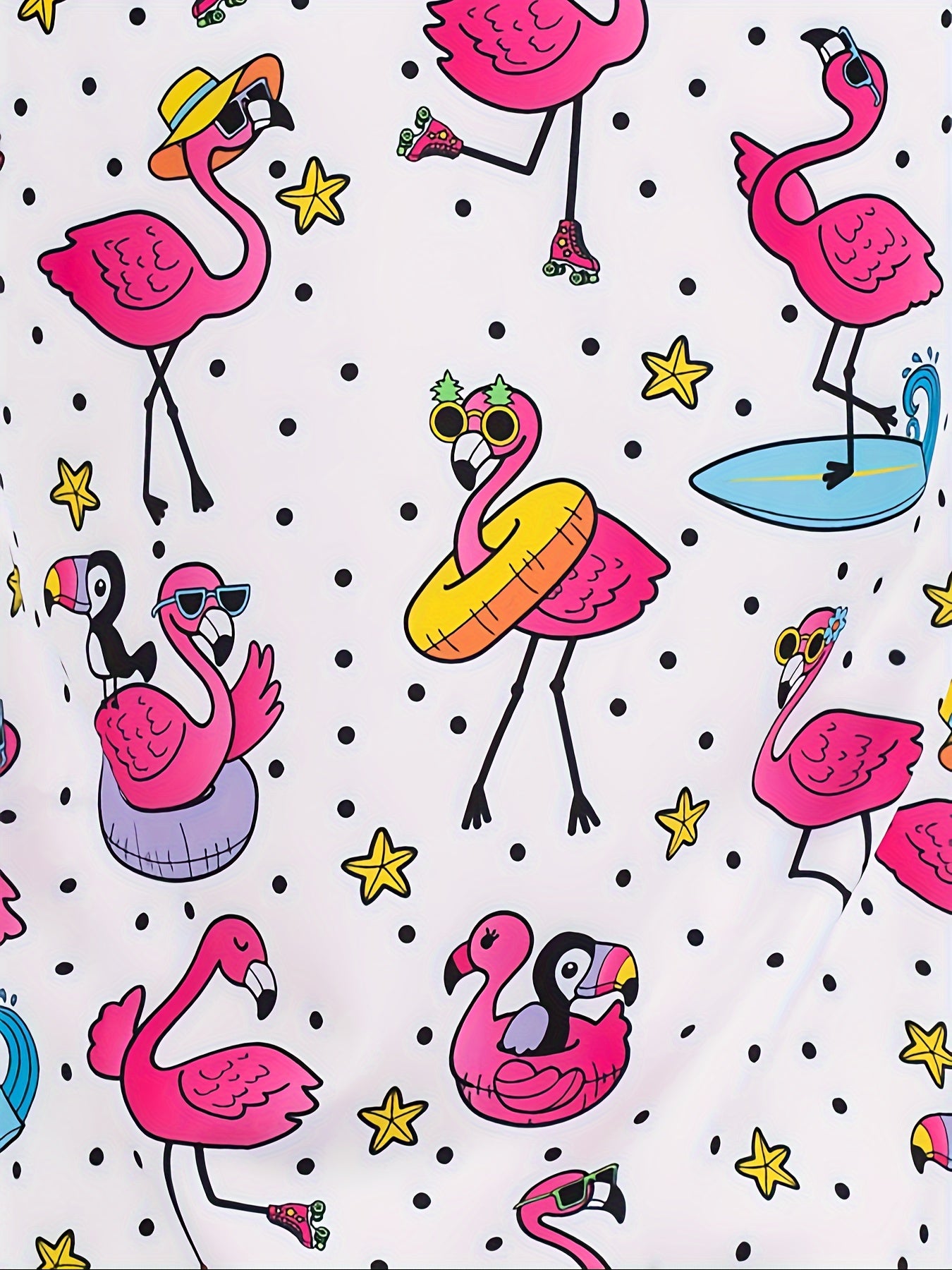 Flamingo Chic - Blusa médica con cuello en V y mangas cortas para mujer - Prenda médica de moda para uso informal y profesional