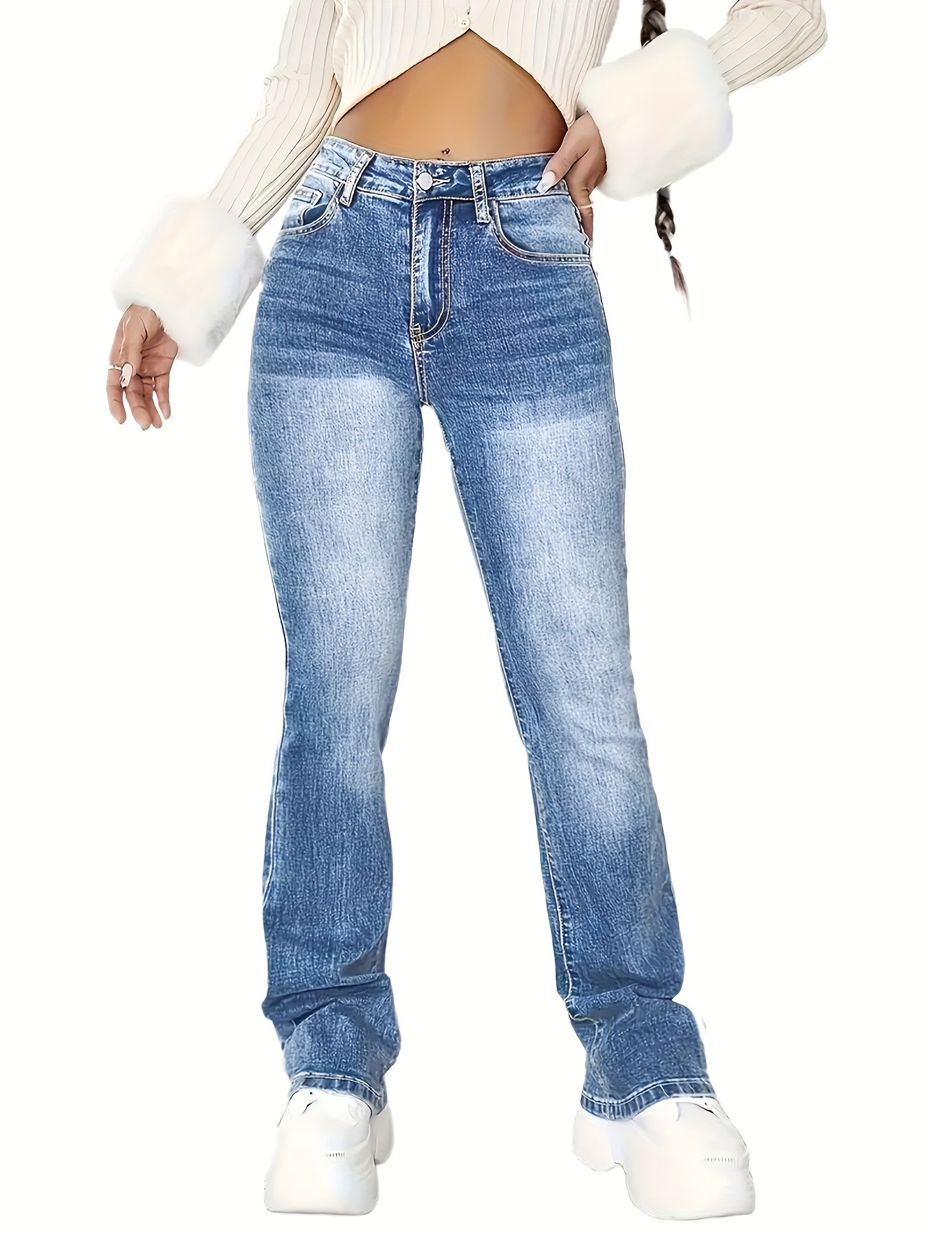 Plus Size Blue Jeans - Timeless Classic Denim