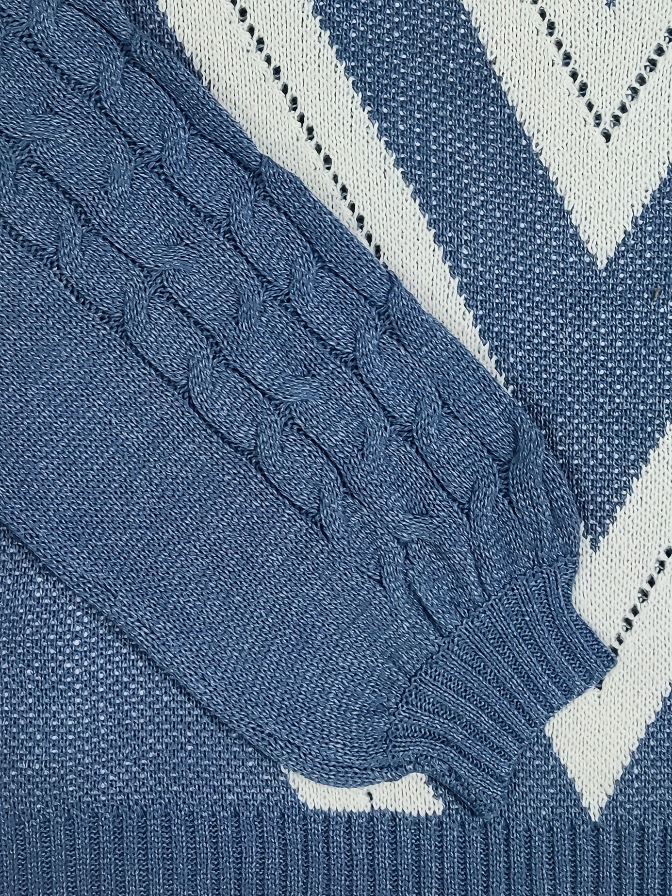 Suéter de cuello alto con estampado geométrico para mujer, talla grande, hombros descubiertos, manga larga, ligeramente elástico