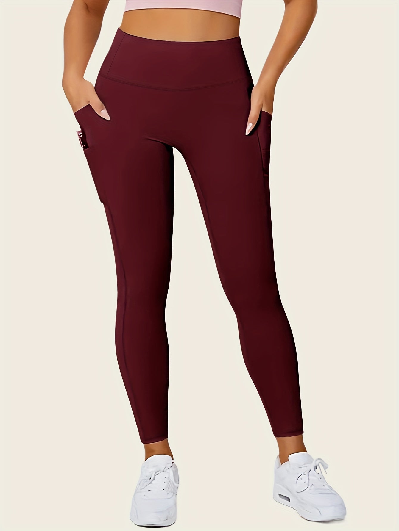 Butt-Lifting High-Waisted Seamless Leggings - Sculpting, Smoothing, and Lifting Shapewear with Phone Pockets and Four-Way Stretch Fabric - Women's Underwear and Shapewear for Comfort and Confidence