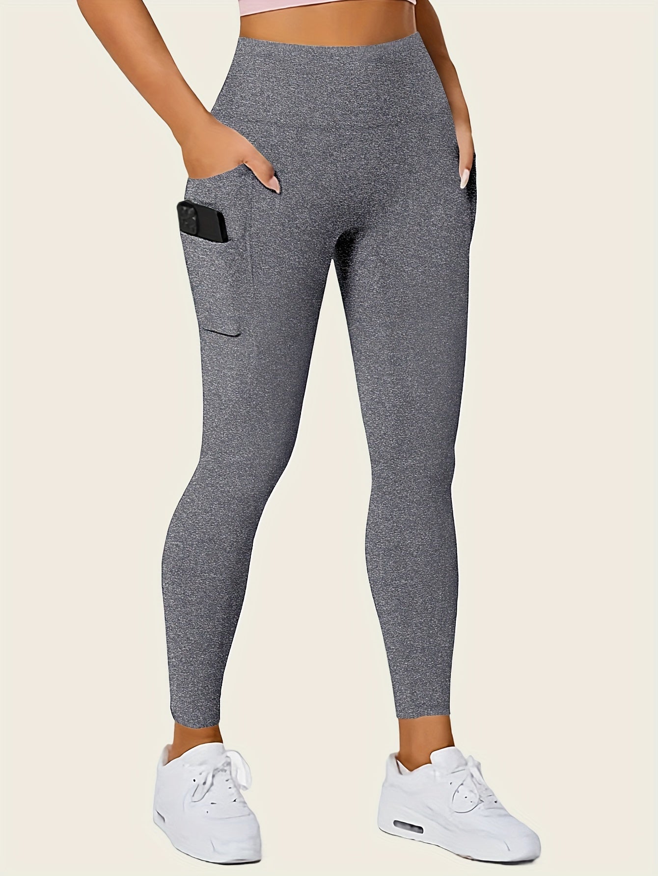 Butt-Lifting High-Waisted Seamless Leggings - Sculpting, Smoothing, and Lifting Shapewear with Phone Pockets and Four-Way Stretch Fabric - Women's Underwear and Shapewear for Comfort and Confidence