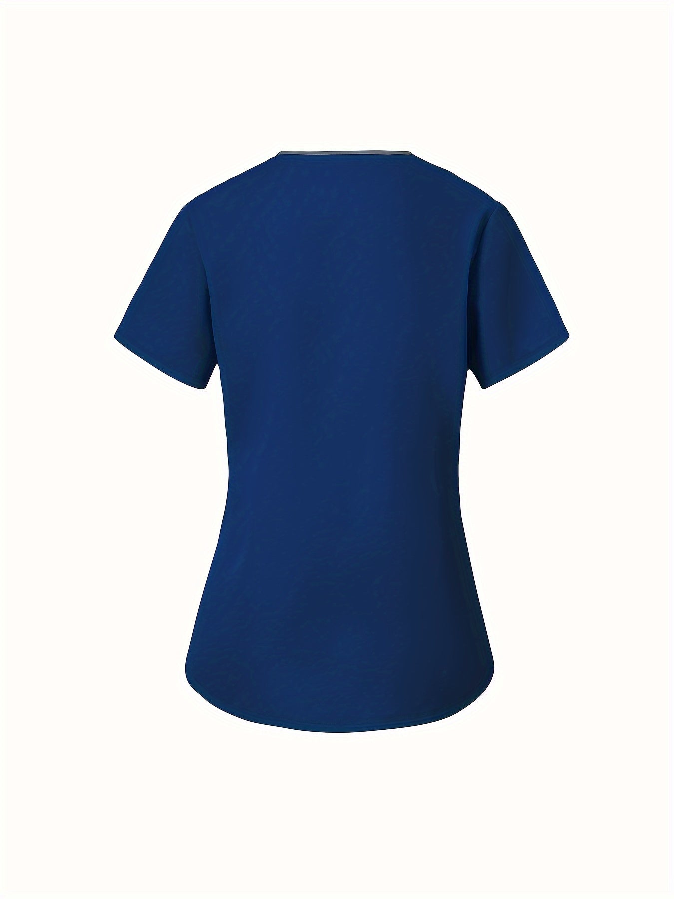 Conjunto de uniforme médico con ribete en contraste moderno: 2 piezas