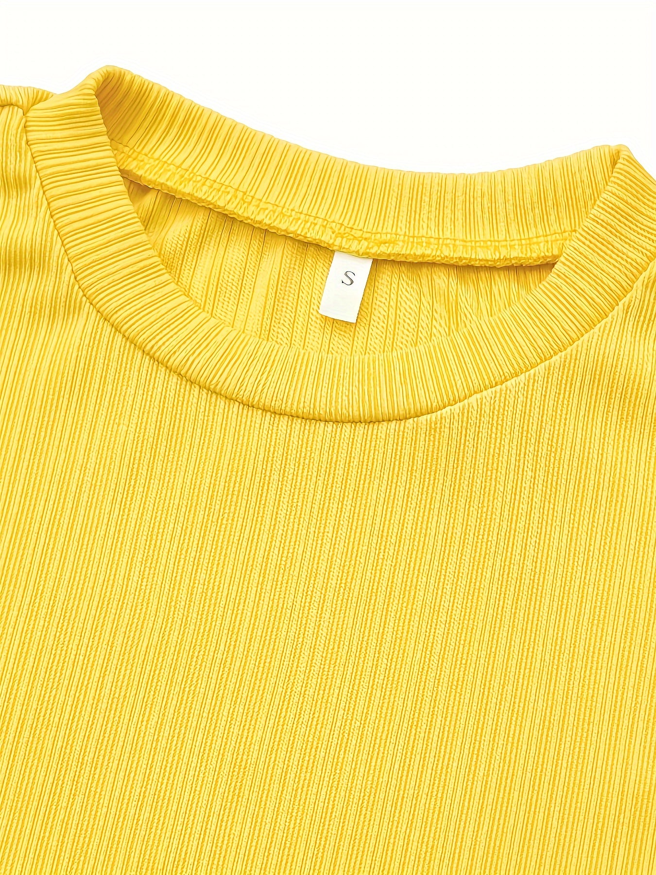 Vestido liso sin mangas, vestido largo ajustado informal con cuello redondo, ropa de mujer