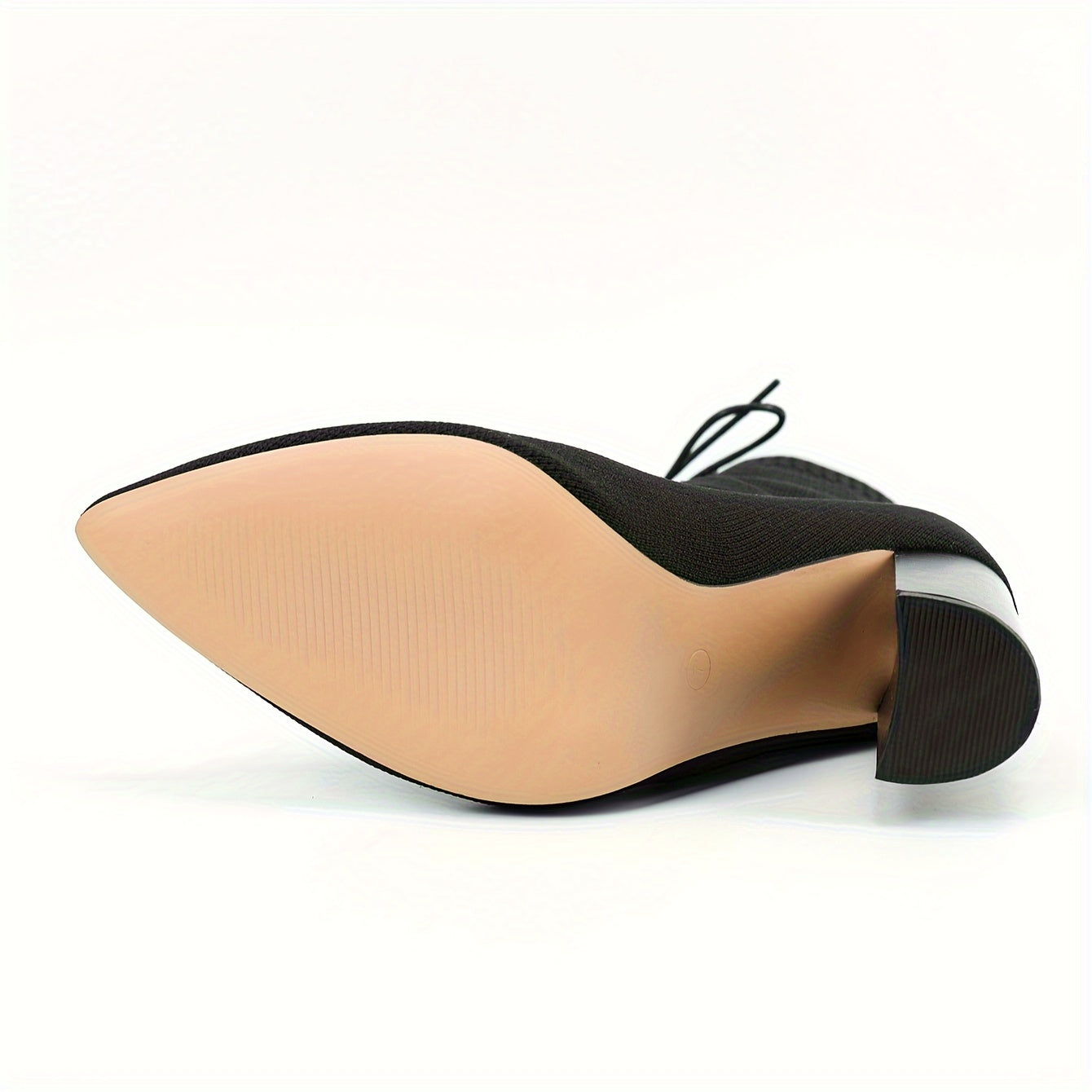 2024 Nueva tendencia femenina Moda europea y americana Estilo británico Cómodo Sexy Puntiagudo Tacones altos franceses Tacones gruesos Rayas brillantes Tacones pintados Perezosos Ligeros Sin cordones Correas de lazo Negro Ecológico Elas