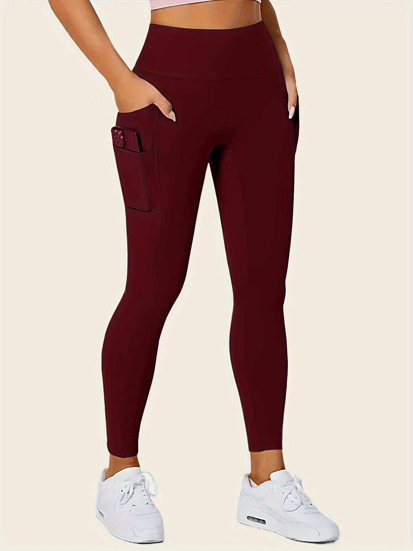 Butt-Lifting High-Waisted Seamless Leggings - Sculpting, Smoothing, and Lifting Shapewear with Phone Pockets and Four-Way Stretch Fabric - Women's Underwear and Shapewear for Comfort and Confidence