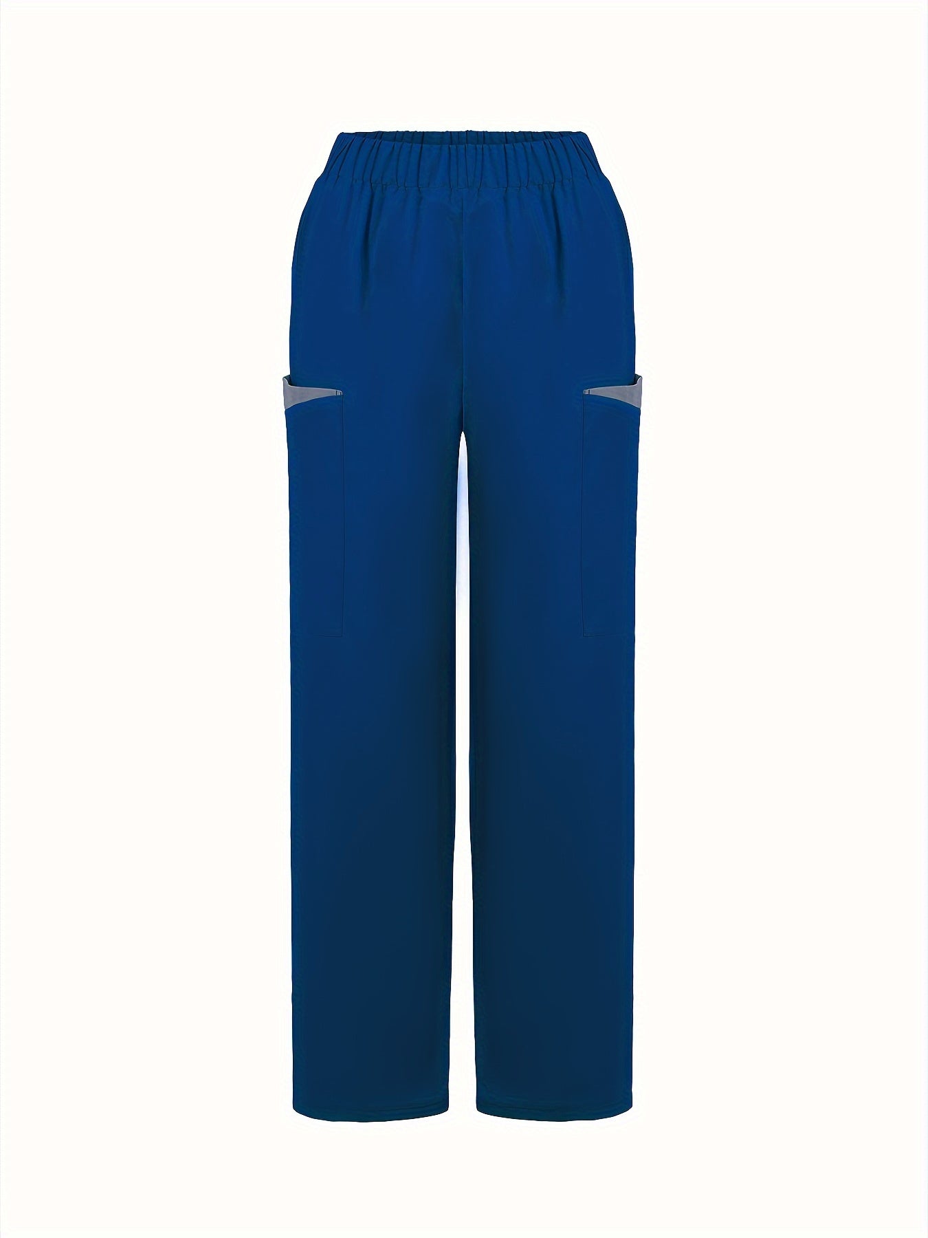 Conjunto de uniforme médico con ribete en contraste moderno: 2 piezas
