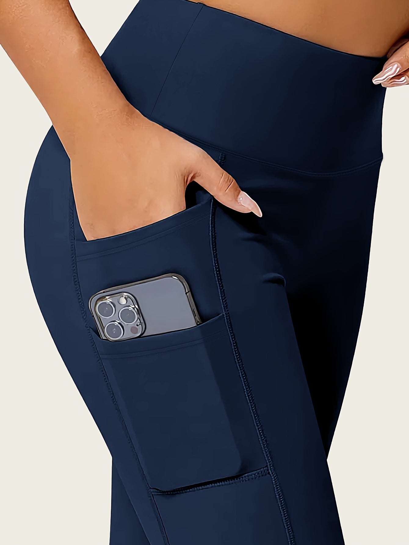 Butt-Lifting High-Waisted Seamless Leggings - Sculpting, Smoothing, and Lifting Shapewear with Phone Pockets and Four-Way Stretch Fabric - Women's Underwear and Shapewear for Comfort and Confidence