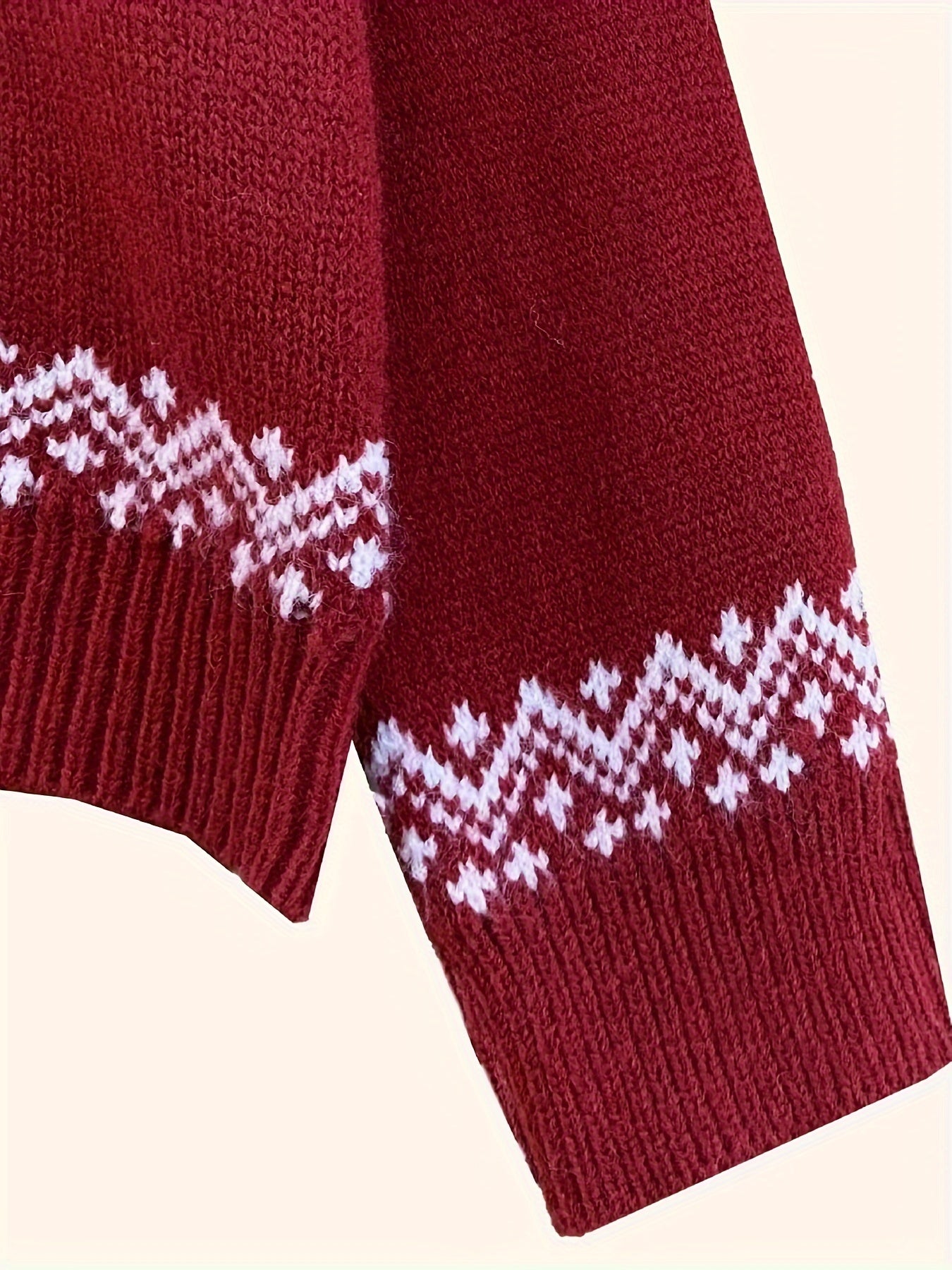 Cozy Christmas Deer Print Sweater - Vibrant Holiday Design, Ultra-Casual Long Sleeve Turtle Neck for Women - Perfect for Fall and Winter Seasons, Womens Clothing