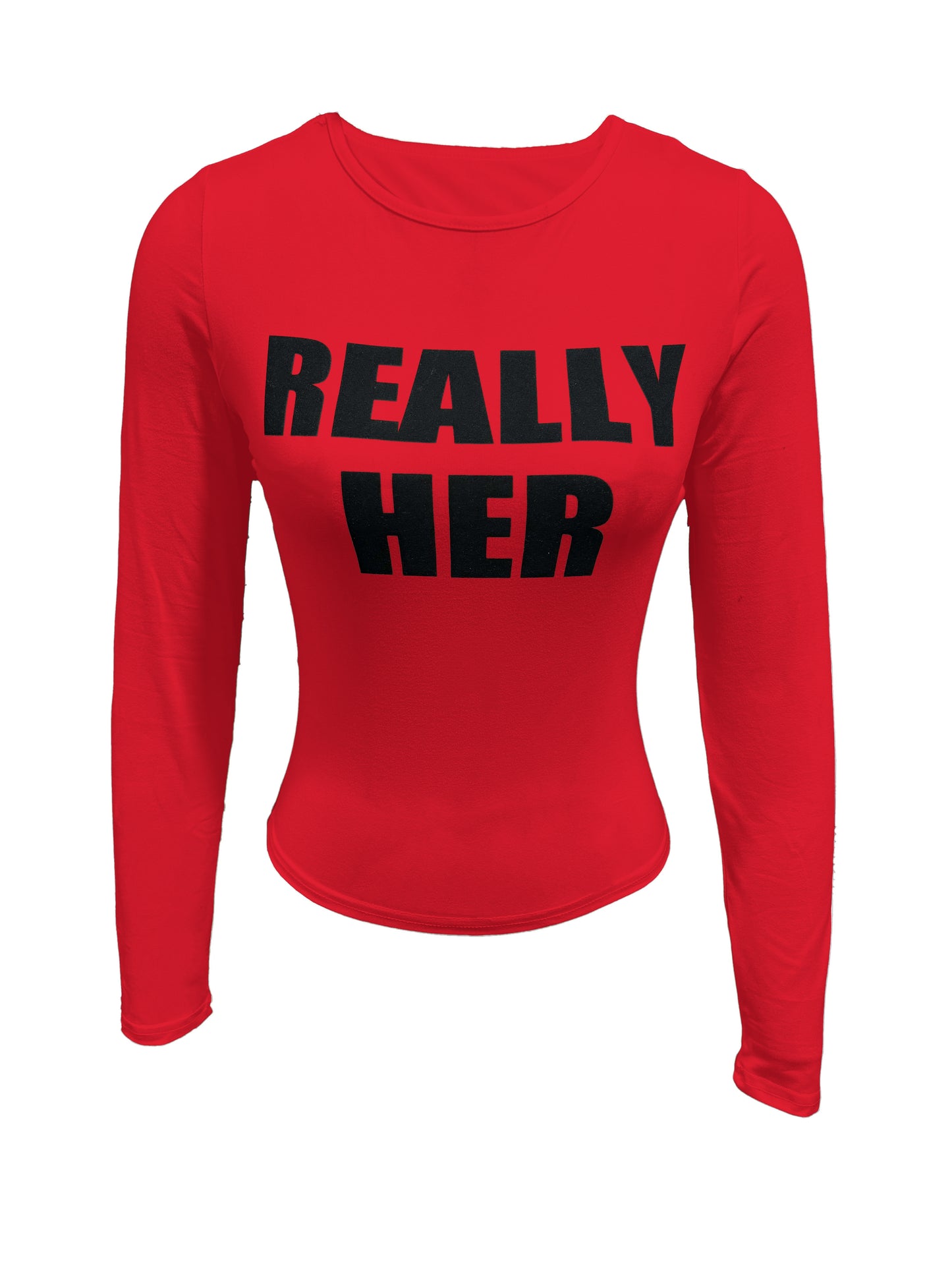 Letter Print Crew Neck T-shirt, Y2K Long Sleeve Top For Spring & Fall, Women's Clothing