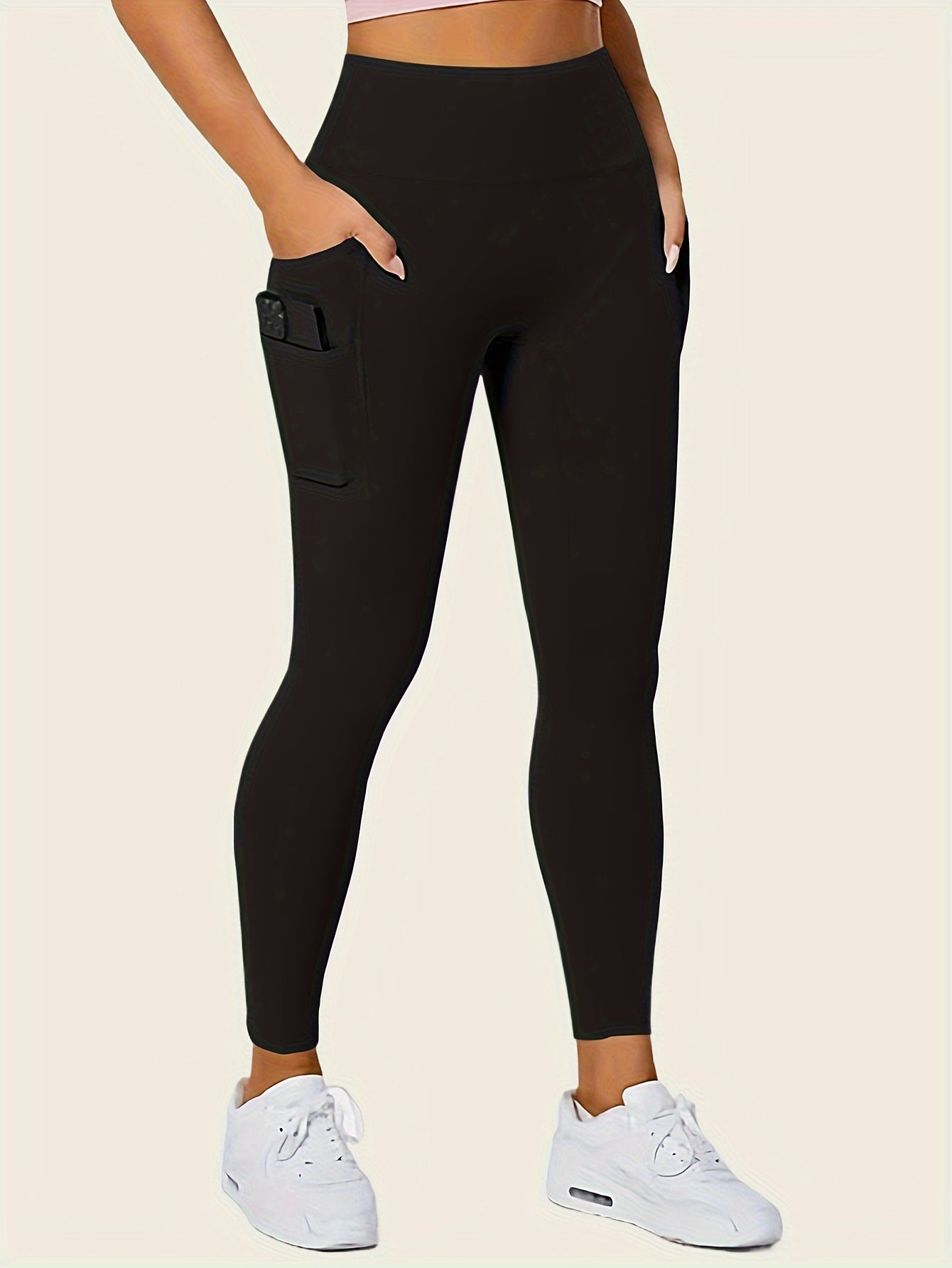 Butt-Lifting High-Waisted Seamless Leggings - Sculpting, Smoothing, and Lifting Shapewear with Phone Pockets and Four-Way Stretch Fabric - Women's Underwear and Shapewear for Comfort and Confidence