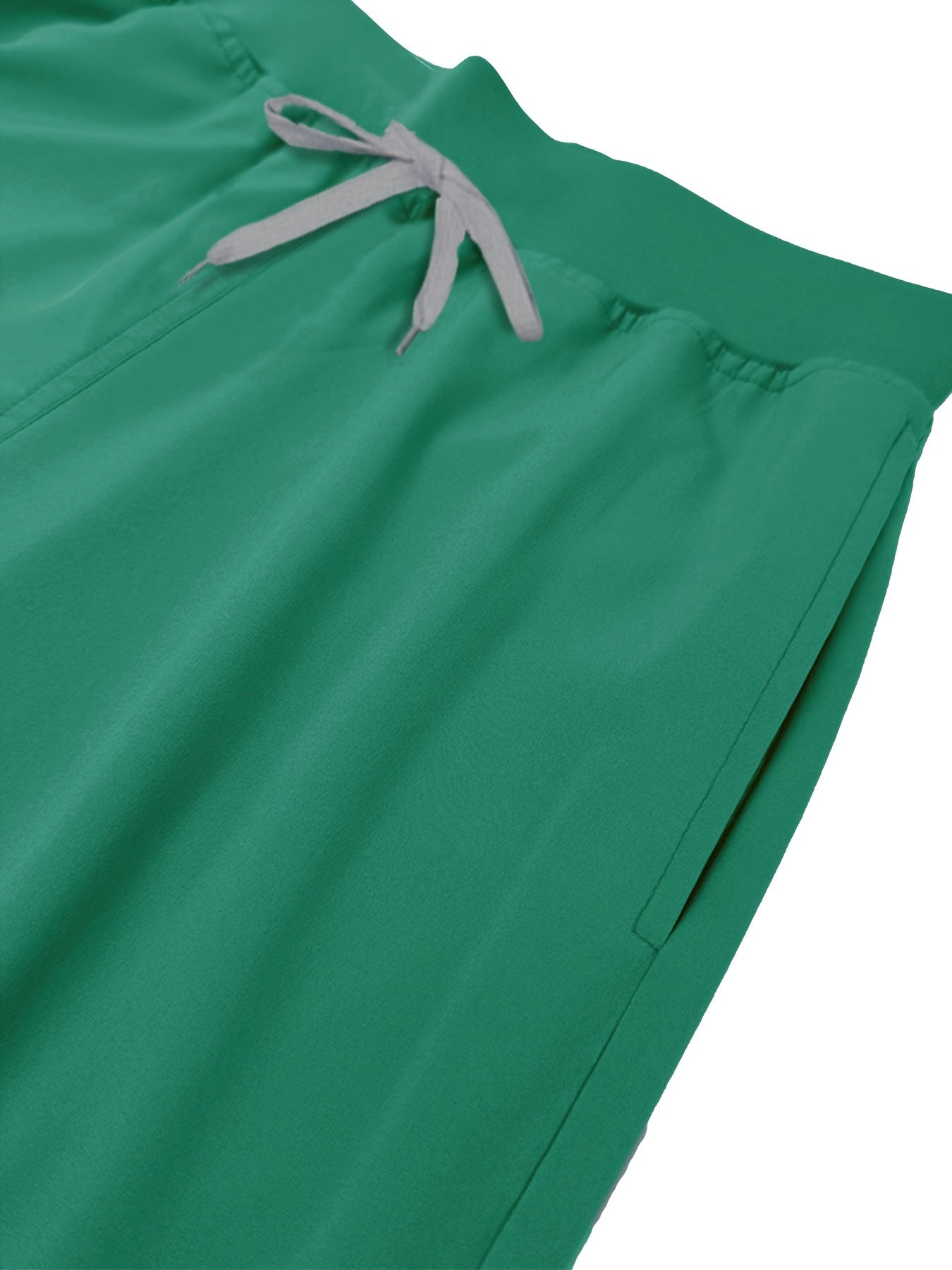 Pantalones de chándal ajustados con cordón, pantalones de cintura elástica de color sólido para uso sanitario en hospitales, ropa de mujer