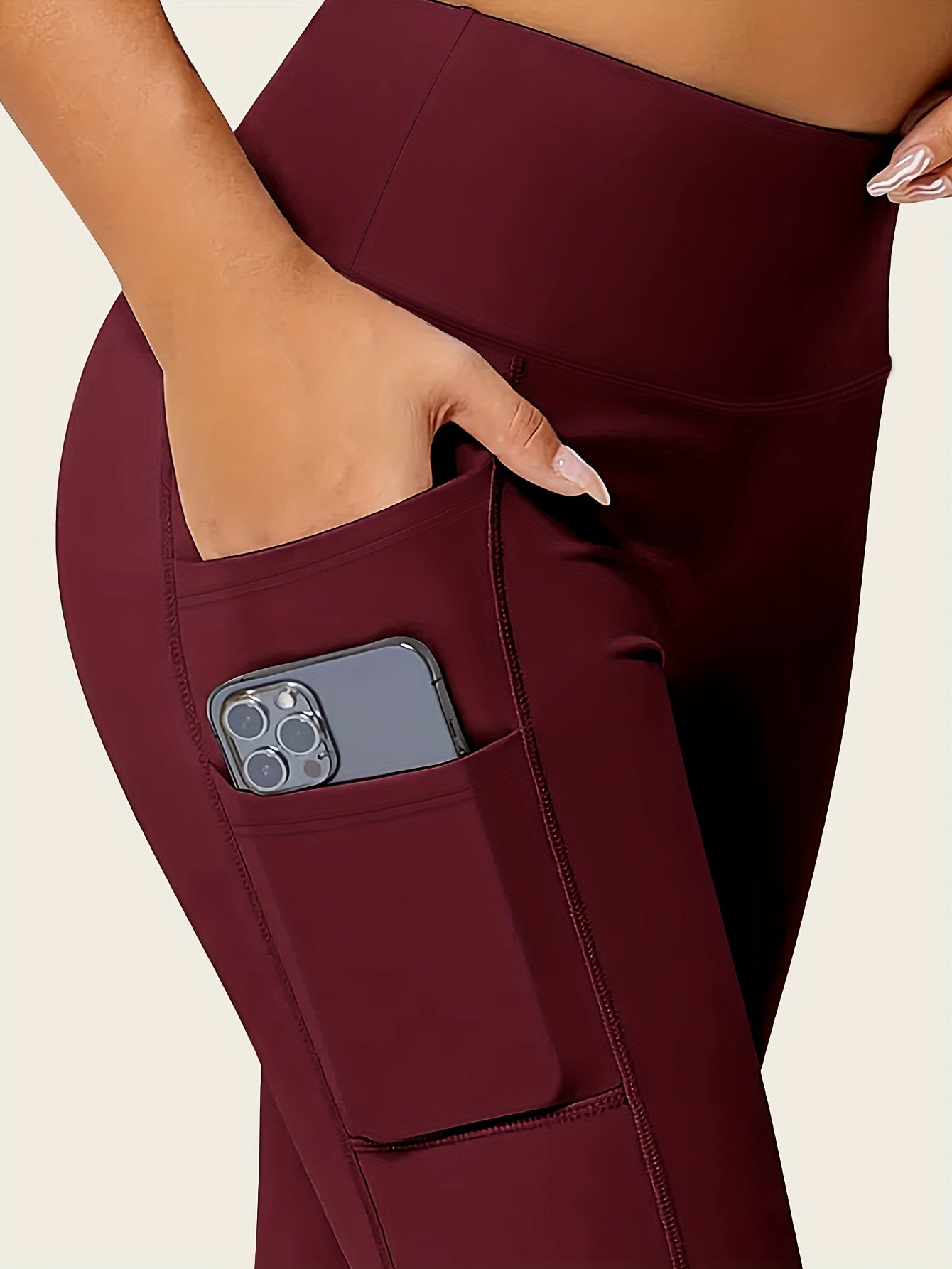 Butt-Lifting High-Waisted Seamless Leggings - Sculpting, Smoothing, and Lifting Shapewear with Phone Pockets and Four-Way Stretch Fabric - Women's Underwear and Shapewear for Comfort and Confidence