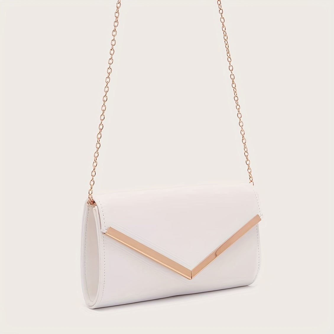 Trendy Envelop Square Crossbody Bag, Faux Leather Shoulder Bag