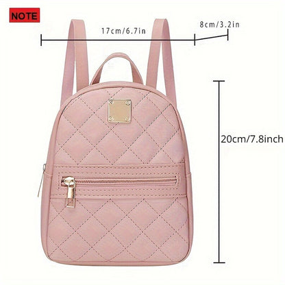 Chic Diamond Quilted Women's Backpack