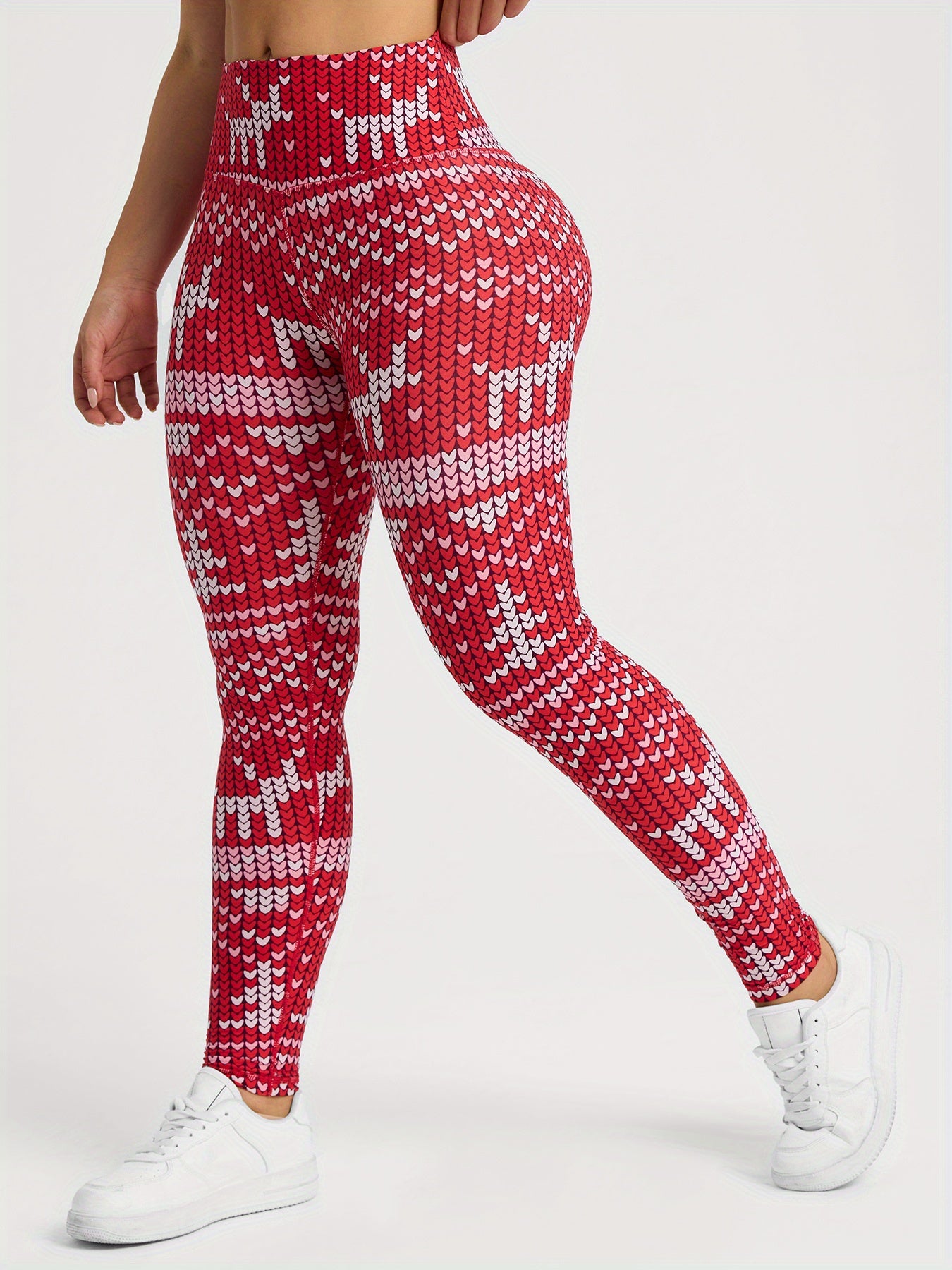 Women's High Waist Christmas Print Casual Sports Skinny Yoga Leggings, Women's Sportswear & Clothing