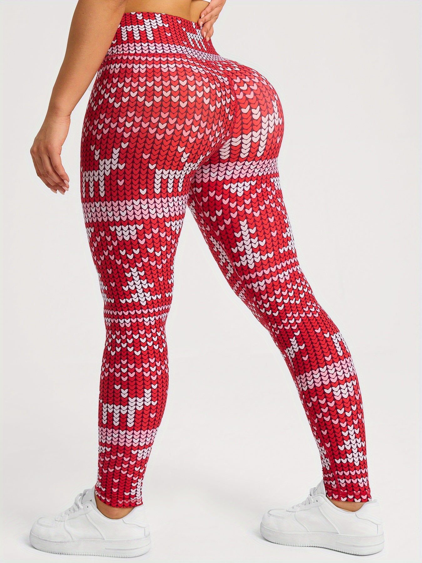 Women's High Waist Christmas Print Casual Sports Skinny Yoga Leggings, Women's Sportswear & Clothing