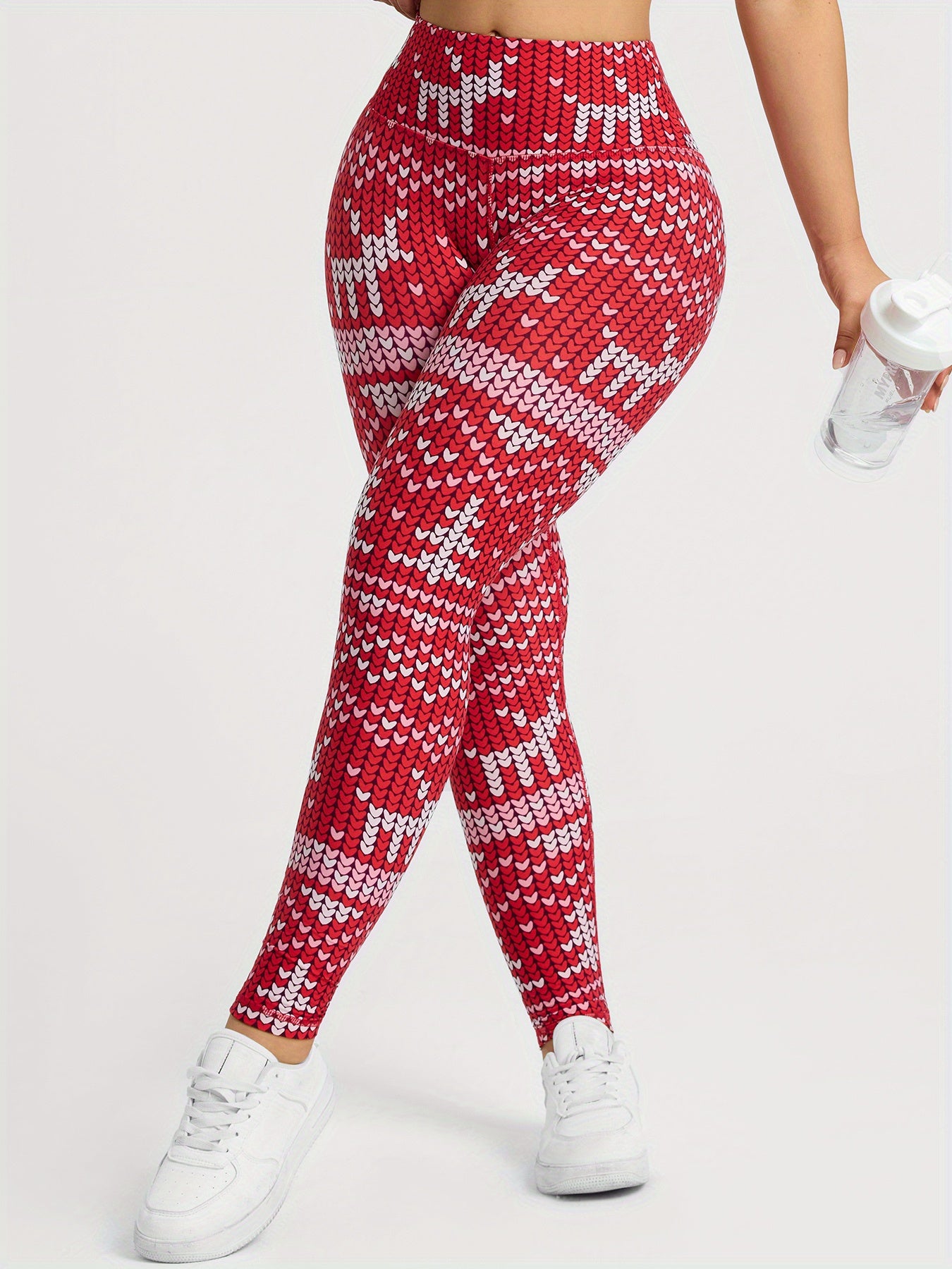 Women's High Waist Christmas Print Casual Sports Skinny Yoga Leggings, Women's Sportswear & Clothing