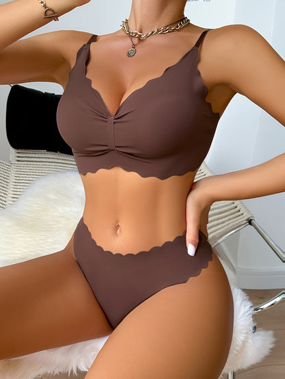 Sultry Seamless Ruched Lingerie Set - Sexy & Comfortable - LuxyXO