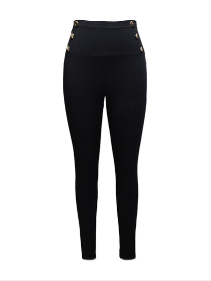 Stylish High-Waisted Skinny Pants - Flattering Slim Fit, Stretchy Fabric, Comfortable Women's Clothing for Everyday Wear - Sexy, Confident, and Chic