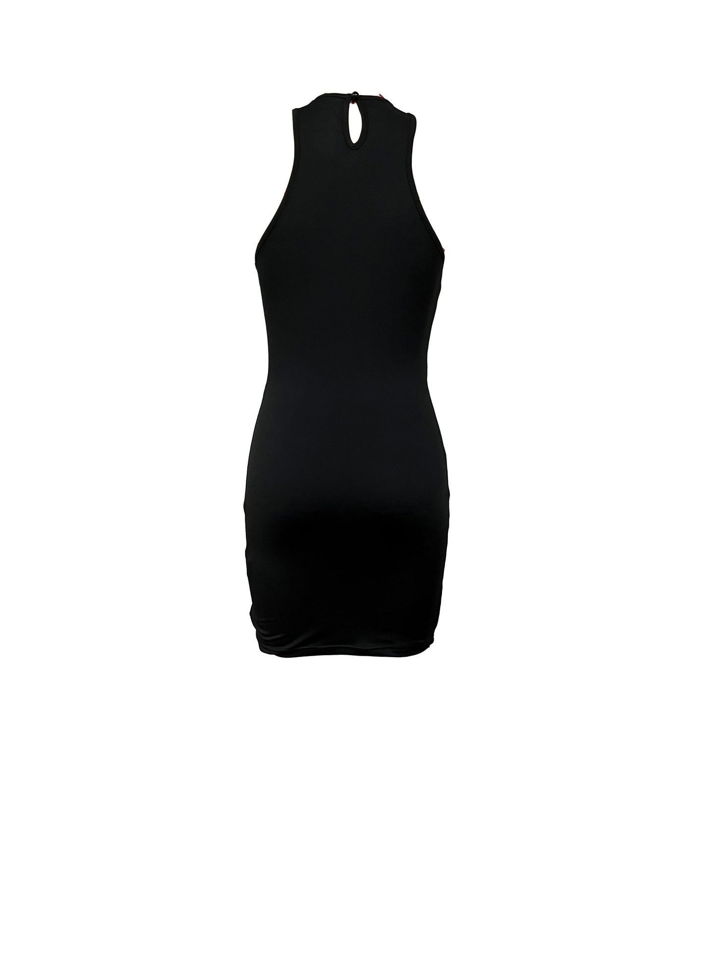 Vestido ajustado sexy de tirantes para mujer - Cuello redondo