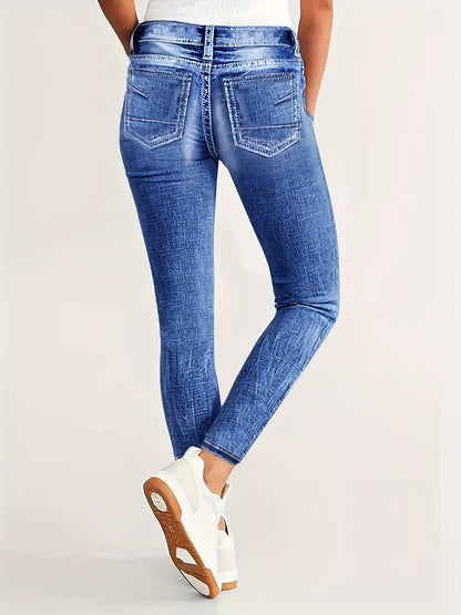 Plus Size Women's High Waist Stretchy Skinny Jeans