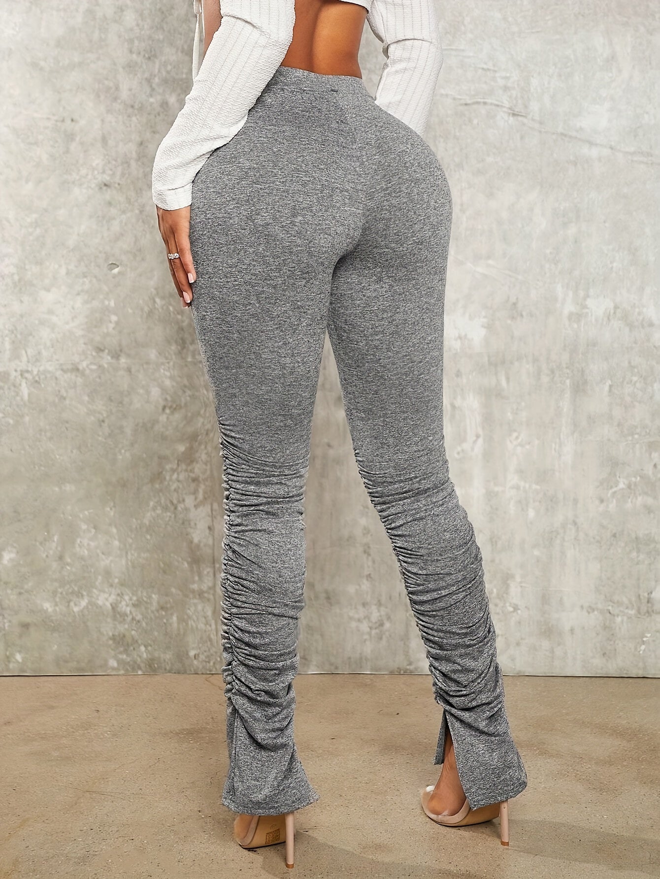 High-Waist Stretchy Skinny Pants