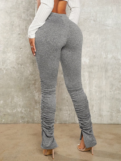 High-Waist Stretchy Skinny Pants