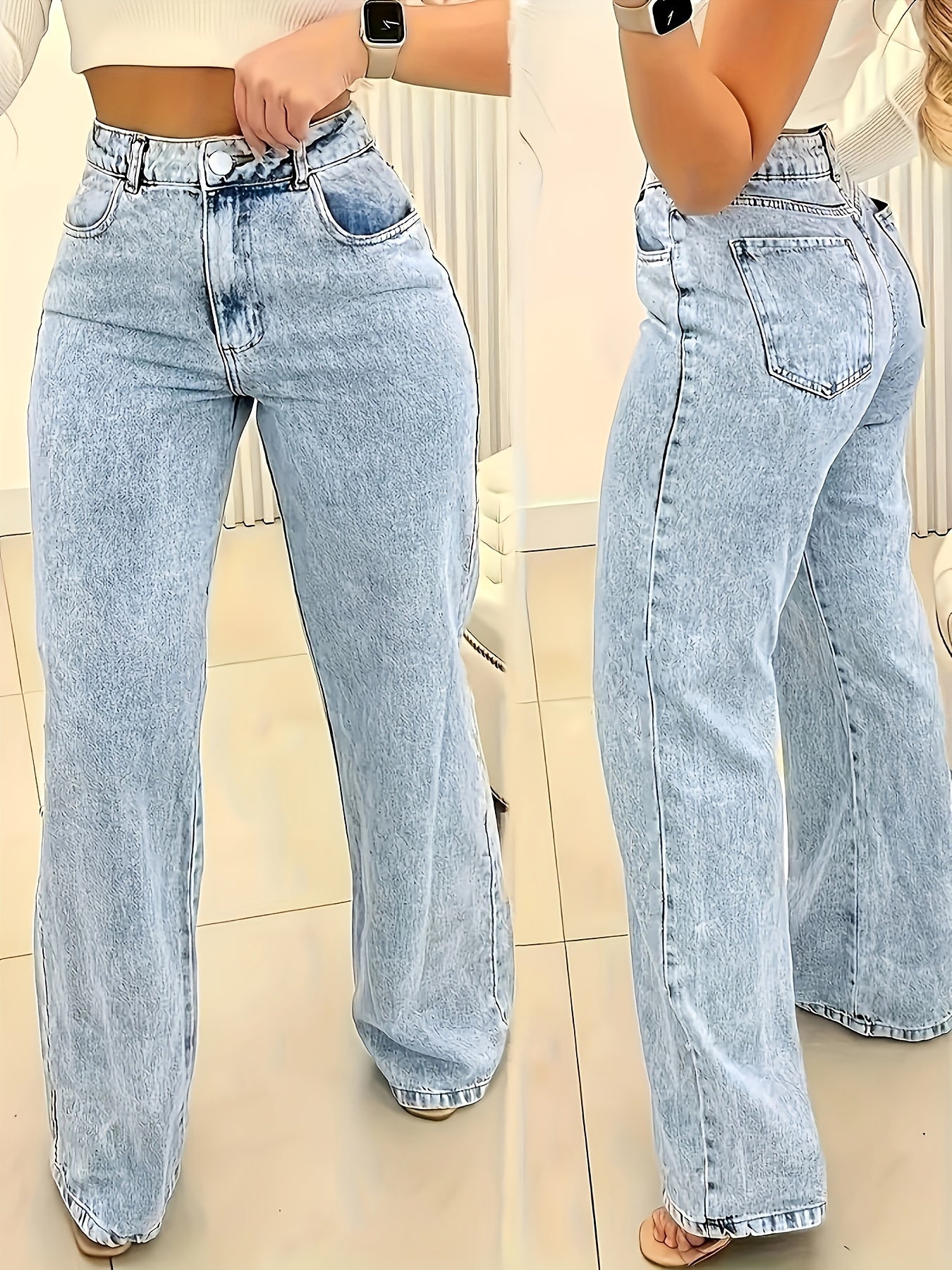 Ultra-Comfortable High-Waisted Stretchy Jeans for Women - LuxyXO