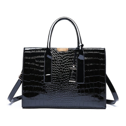 Trendy Crocodile Pattern Handbag for Women