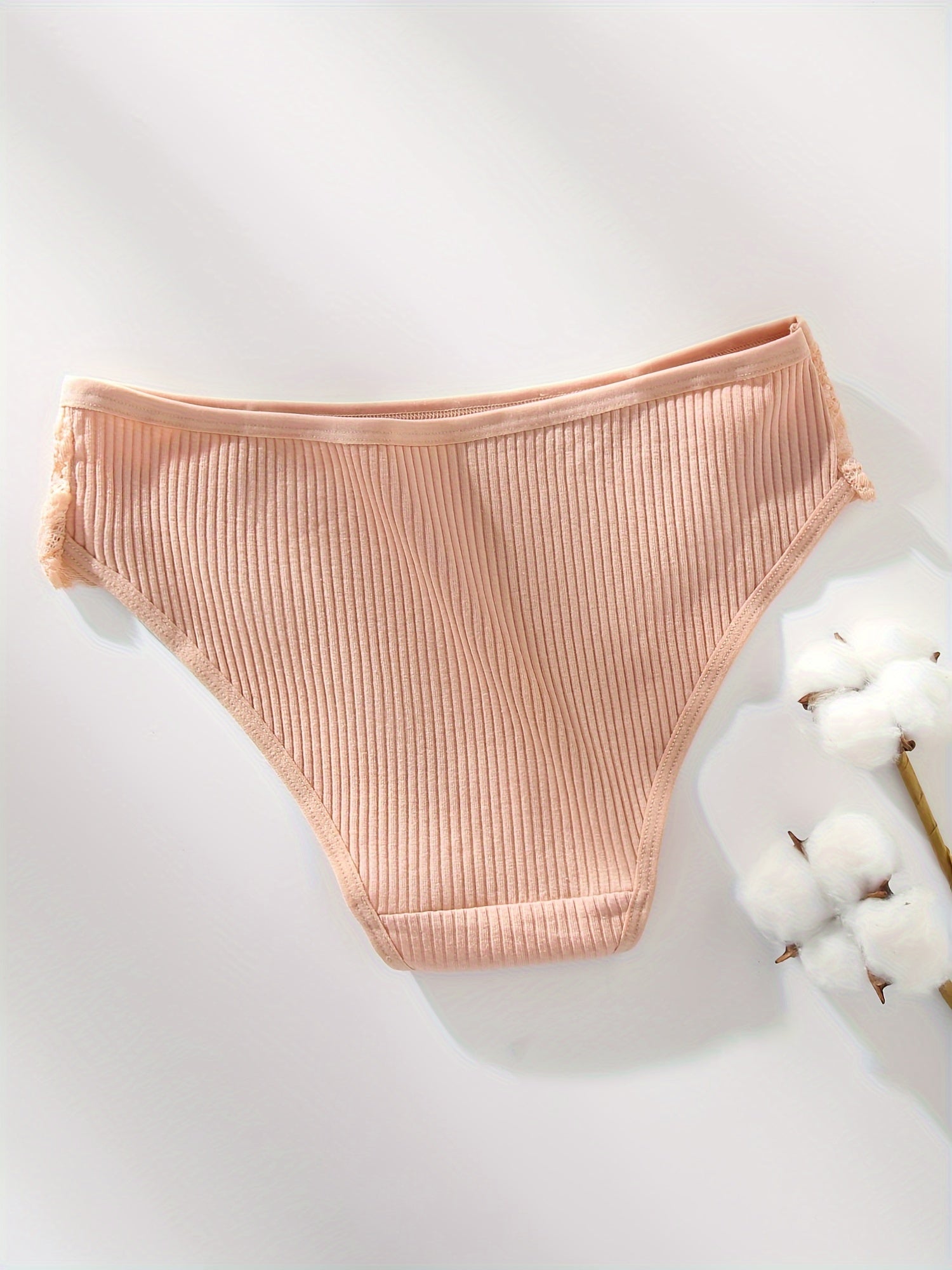 Comfy Floral Lace Briefs - Sexy Cotton Lingerie Set 5-Pack - LuxyXO