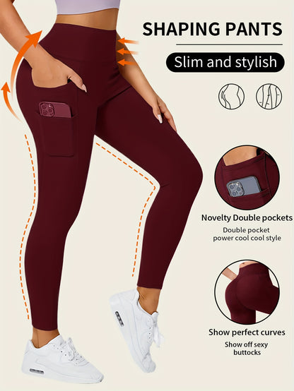 Leggings sin costuras de cintura alta que realzan los glúteos: fajas moldeadoras que esculpen, suavizan y realzan con bolsillos para el teléfono y tela elástica en cuatro direcciones: ropa interior y fajas para mujeres que brindan comodidad y confianza