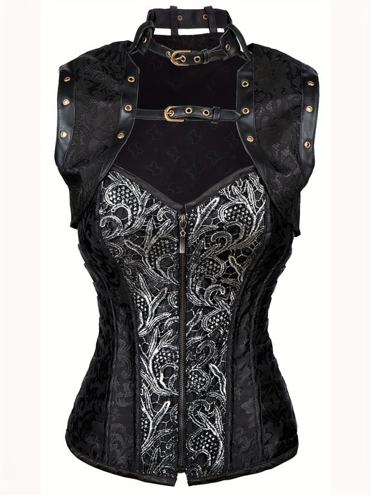 Womens Sexy Steampunk Gothic Steel Boned Vintage Corset