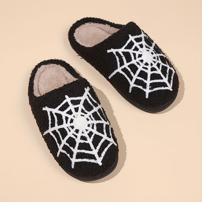 Cozy Halloween Cartoon Pumpkin House Slippers