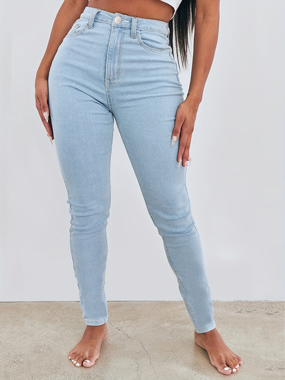 Chic Plus Size High-Rise Stretch Skinny Jeans