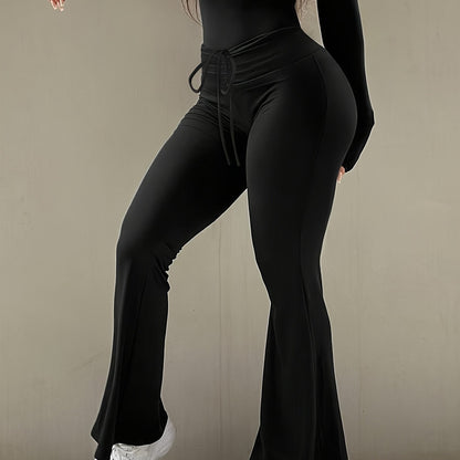 Stretchy Women's Black Cargo Legging Pants