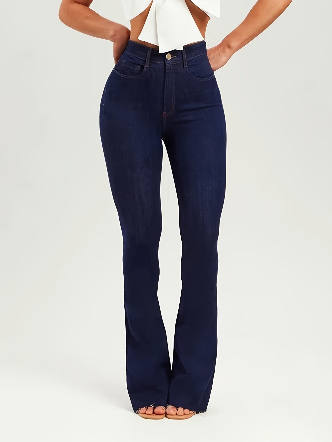 Vintage Flare Stretchy  Jeans - LuxyXO