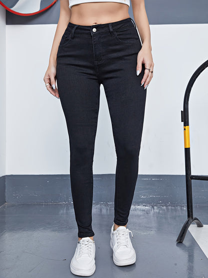 Chic Plus Size High-Rise Stretch Skinny Jeans