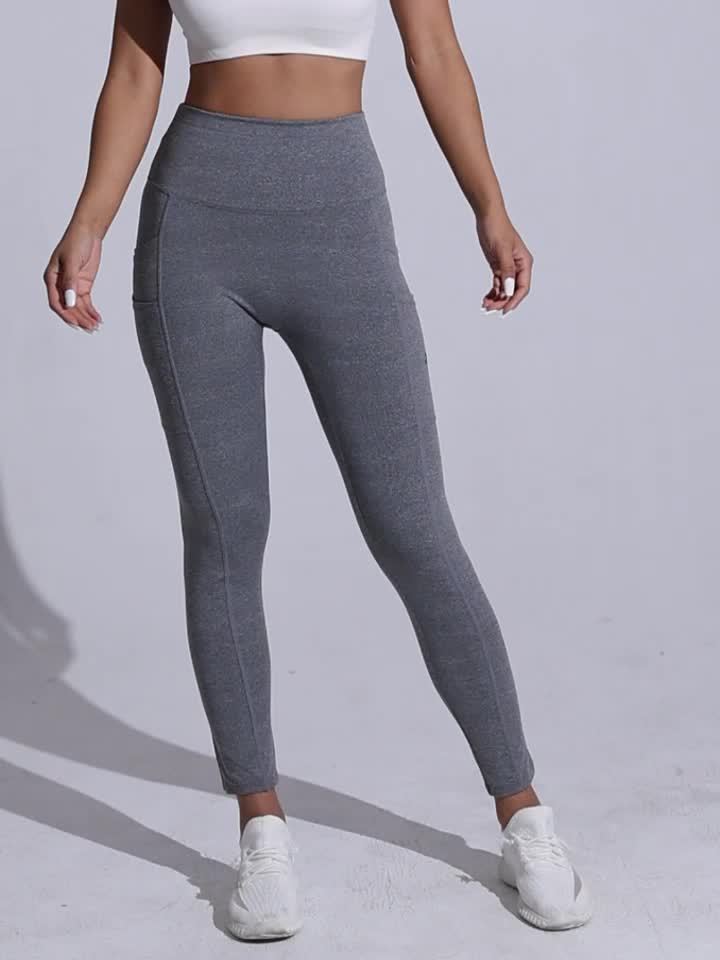 Leggings sin costuras de cintura alta que realzan los glúteos: fajas moldeadoras que esculpen, suavizan y realzan con bolsillos para el teléfono y tela elástica en cuatro direcciones: ropa interior y fajas para mujeres que brindan comodidad y confianza