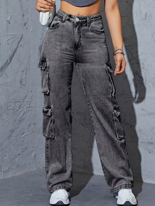 Autumn And Winter On The New Fashion Every Day Casual Loose Comfortable Women'S Denim Pants