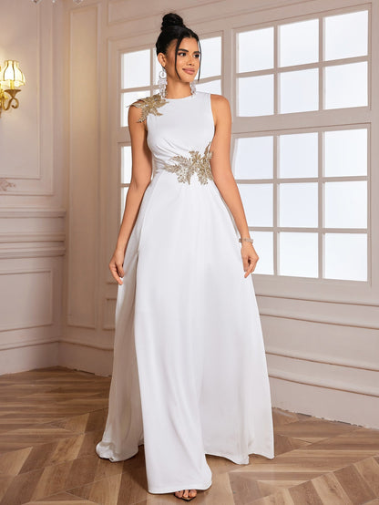 Vestido largo formal para mujer, vestido de fiesta de noche, perfecto para bodas y eventos de gala.