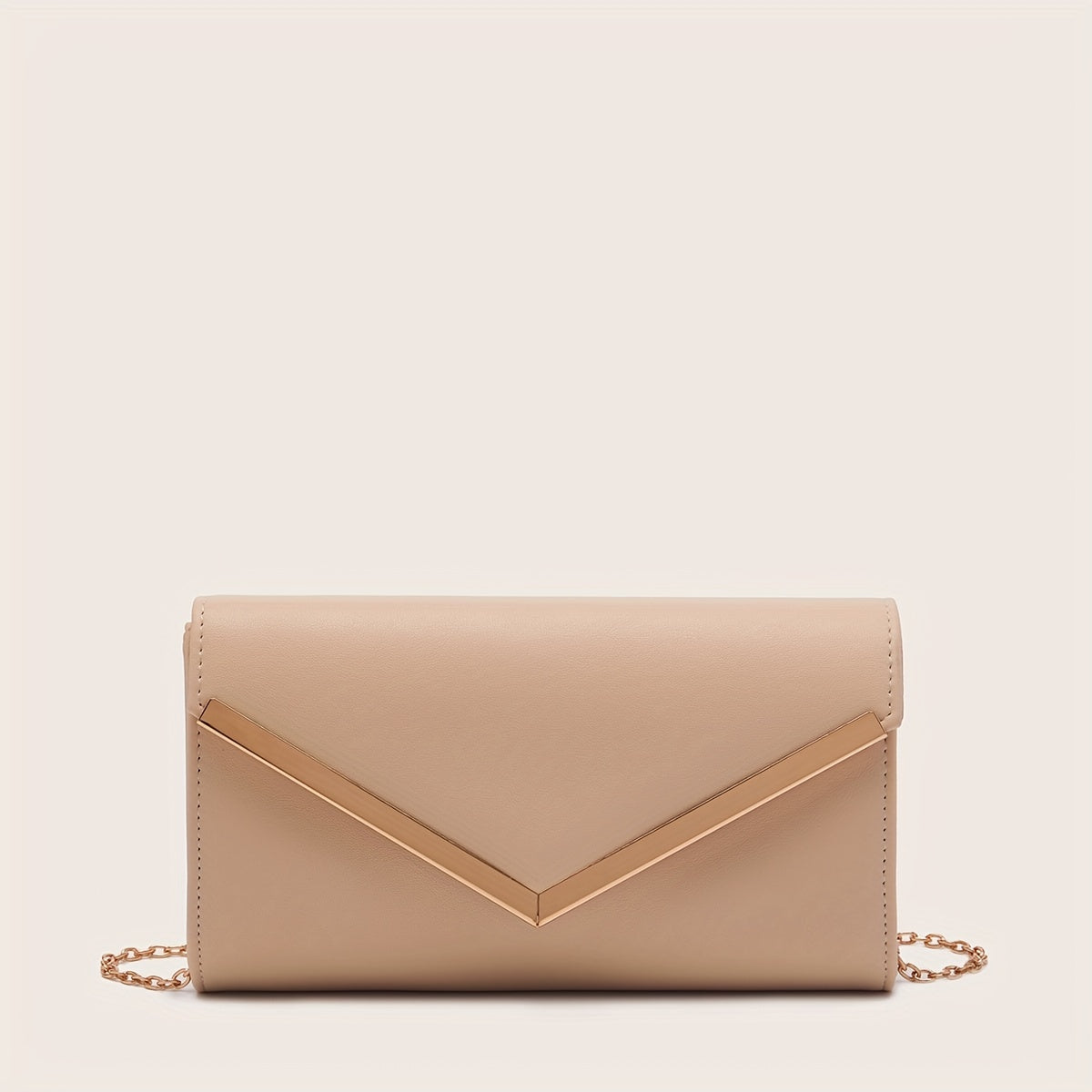 Trendy Envelop Square Crossbody Bag, Faux Leather Shoulder Bag