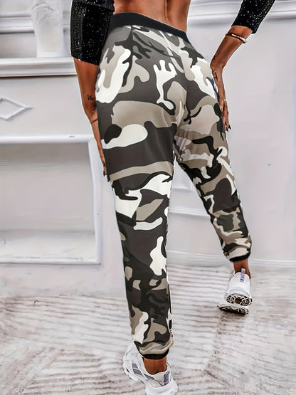 Stylish Camo Print Jogger Pants