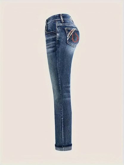 Plus Size Whisker Skinny Fit Jeans - Flattering & Comfy