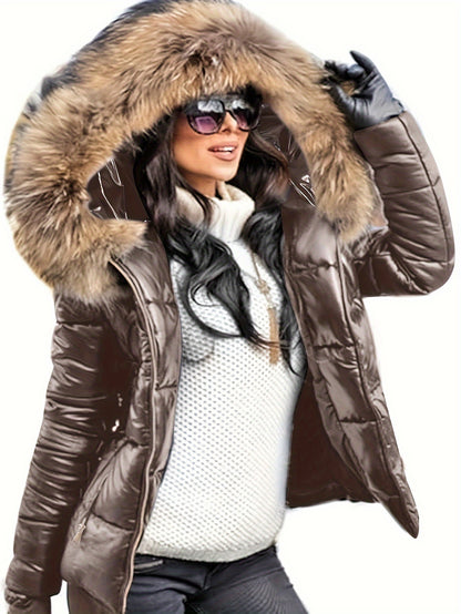 Slimming and Body-shaping Warm Jacket, Winter Outdoor Fashion Casual Hooded Jacket