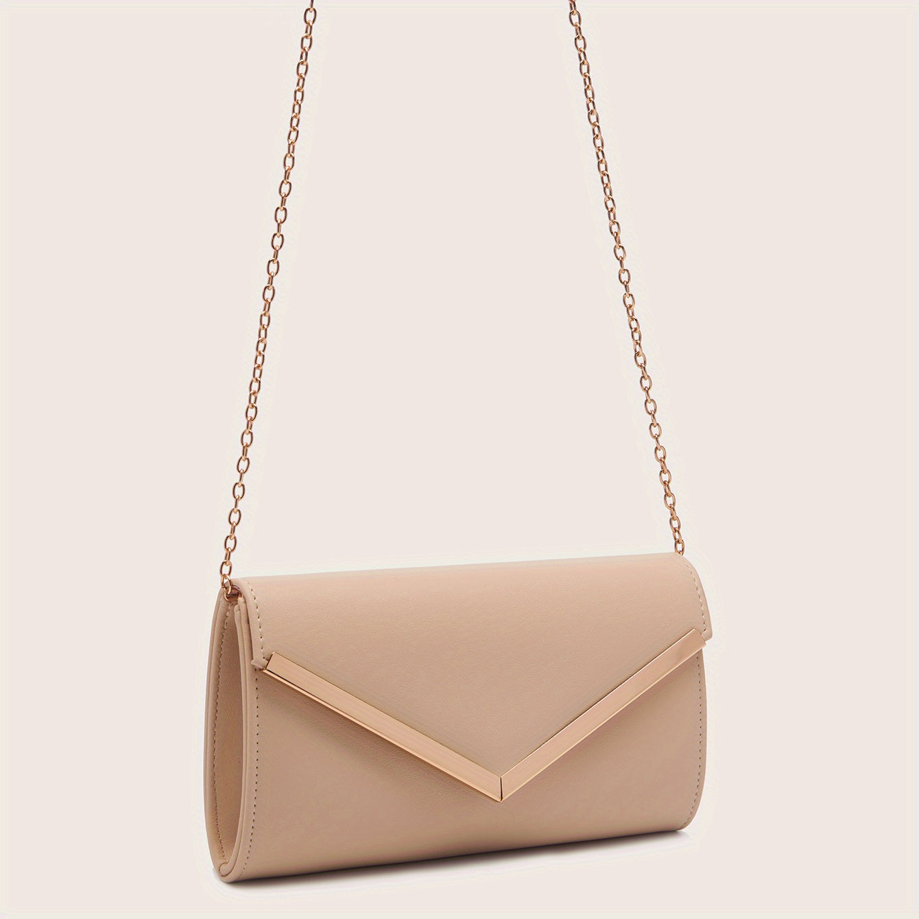 Trendy Envelop Square Crossbody Bag, Faux Leather Shoulder Bag