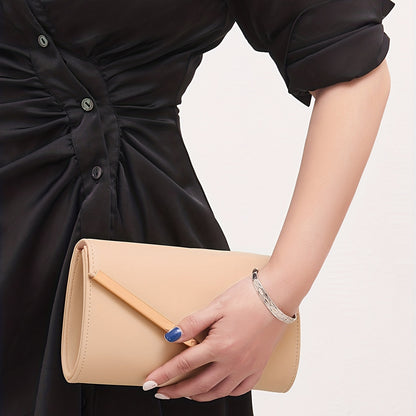 Trendy Envelop Square Crossbody Bag, Faux Leather Shoulder Bag